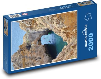 Pobřeží - skály - puzzle 2000 dílků
