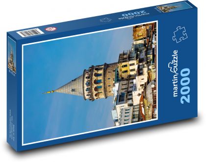 Wieża Galata, Stambuł - Puzzle 2000 elementów, rozmiar 90x60 cm