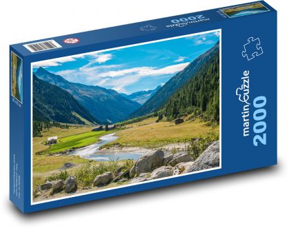 Údolie rieky Nera - Puzzle 2000 dielikov, rozmer 90x60 cm 