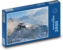 Zimní krajina - hrad Puzzle 2000 - 90x60 cm