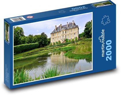 Vidiecke sídlo - Puzzle 2000 dielikov, rozmer 90x60 cm 