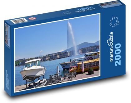 Švajčiarsko - Ženeva - Puzzle 2000 dielikov, rozmer 90x60 cm 