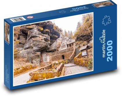 Česká republika - Hřensko - staré plynárne - Puzzle 2000 dielikov, rozmer 90x60 cm 