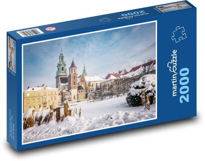 Polsko - Krakow, hrad - puzzle 2000 dílků