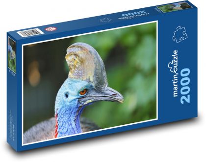 Kasuár jižní - pták - puzzle 2000 dílků