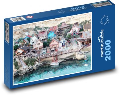 Gulf Village - Malta - Puzzle 2000 dielikov, rozmer 90x60 cm 