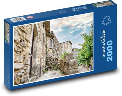 Středověký dům - puzzle 2000 dílků