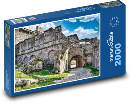 Historické město - puzzle 2000 dílků