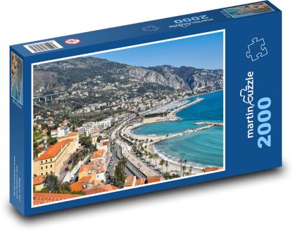 Menton - Francúzsko - Puzzle 2000 dielikov, rozmer 90x60 cm 