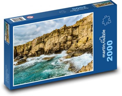 Rozbouřené pobřeží - Kypr - puzzle 2000 dílků