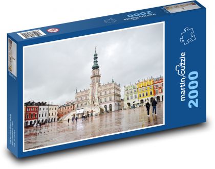 Poľsko - historické centrum - Puzzle 2000 dielikov, rozmer 90x60 cm 