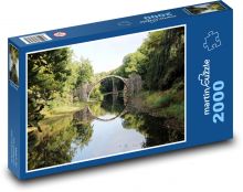 Most - jezero, Německo Puzzle 2000 - 90x60 cm