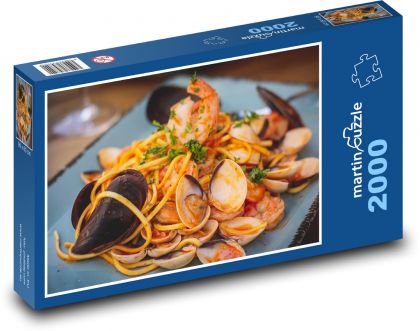 Italian food - seafood - Puzzle 2000 pieces, size 90x60 cm 
