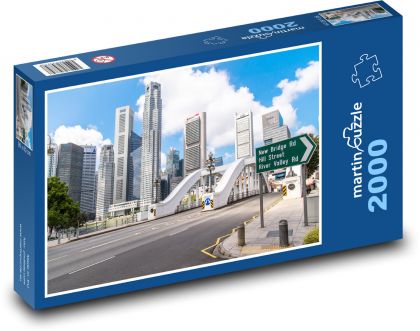 Singapur - Azja - Puzzle 2000 elementów, rozmiar 90x60 cm