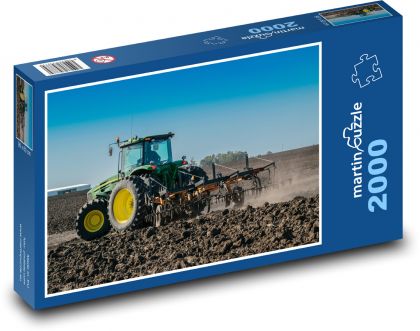 Traktor - orba - Puzzle 2000 dielikov, rozmer 90x60 cm 