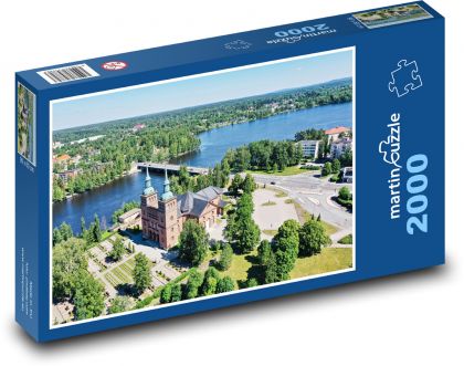 Kostel Tyrvä - puzzle 2000 dílků