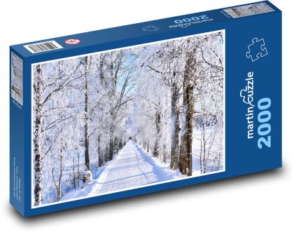 Zimní krajina - puzzle 2000 dílků