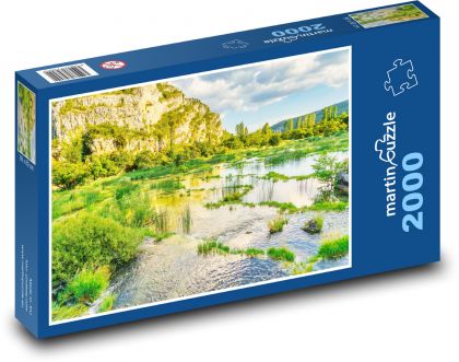 Woda - natura - Puzzle 2000 elementów, rozmiar 90x60 cm