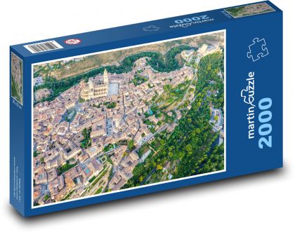 Letecký pohľad na Segoviu - Puzzle 2000 dielikov, rozmer 90x60 cm 