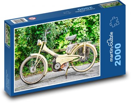 Starý moped - puzzle 2000 dílků