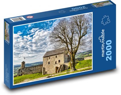 Francja - mury - Puzzle 2000 elementów, rozmiar 90x60 cm