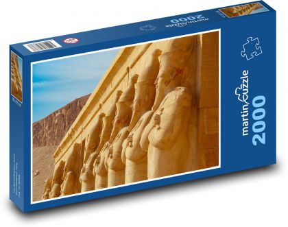 Egypt - sochy - Puzzle 2000 dielikov, rozmer 90x60 cm 