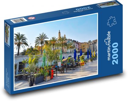 Menton - Francja - Puzzle 2000 elementów, rozmiar 90x60 cm