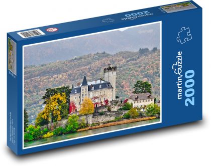 Chateau - Francja - Puzzle 2000 elementów, rozmiar 90x60 cm