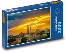Vietnam - západ slnka Puzzle 2000 dielikov - 90 x 60 cm