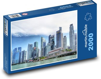 Singapur - řeka - puzzle 2000 dílků
