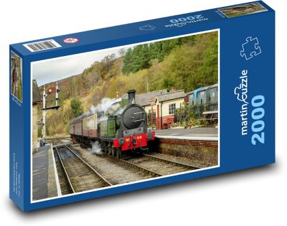 Steam Train - Puzzle 2000 pieces, size 90x60 cm 