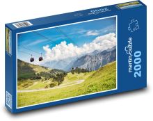 Hory - lanovka Puzzle 2000 - 90x60 cm