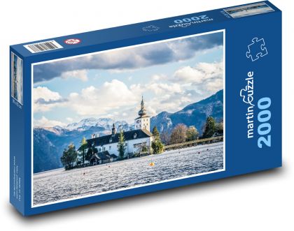 Jezioro Alpejskie - Puzzle 2000 elementów, rozmiar 90x60 cm