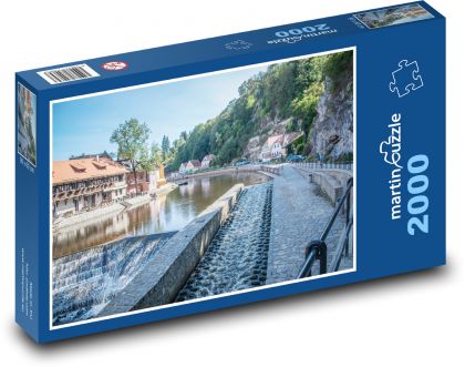Český Krumlov - Vltava River - Puzzle 2000 pieces, size 90x60 cm 