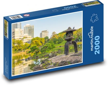 Japonská záhrada v Tokiu - Puzzle 2000 dielikov, rozmer 90x60 cm 