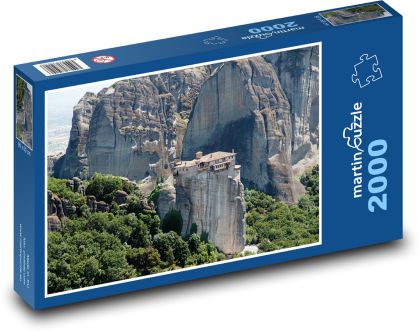 Kláštor - Grécko - Puzzle 2000 dielikov, rozmer 90x60 cm 