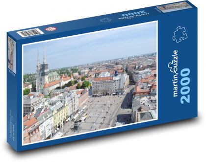 Záhřeb - Chorvatsko - puzzle 2000 dílků
