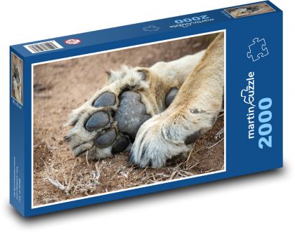 Lwie łapy - Puzzle 2000 elementów, rozmiar 90x60 cm