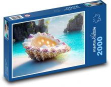Muszla plażowa Puzzle 2000 elementów - 90x60 cm