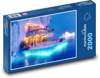 Glacier light patio - Puzzle 2000 pieces, size 90x60 cm 