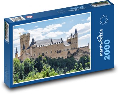 Pevnost - Alcazar De Segovia - Puzzle 2000 dílků, rozměr 90x60 cm