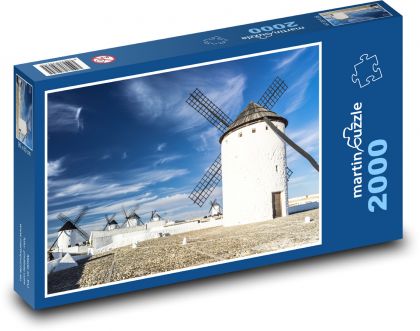 Greece - Windmills - Puzzle 2000 pieces, size 90x60 cm 