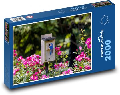 Vtáčia búdka - Puzzle 2000 dielikov, rozmer 90x60 cm 