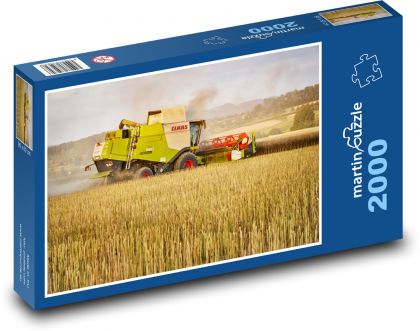 Harvest - combine harvester - Puzzle 2000 pieces, size 90x60 cm 