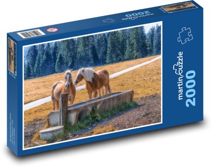 Tirolsko - kone - Puzzle 2000 dielikov, rozmer 90x60 cm 