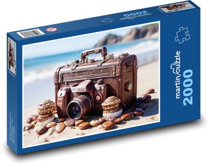 Čokoláda - fotoaparát - Puzzle 2000 dielikov, rozmer 90x60 cm 