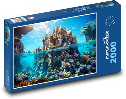 House under the sea - Puzzle 2000 pieces, size 90x60 cm 