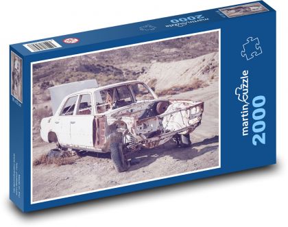Vrak - auto - Puzzle 2000 dielikov, rozmer 90x60 cm 