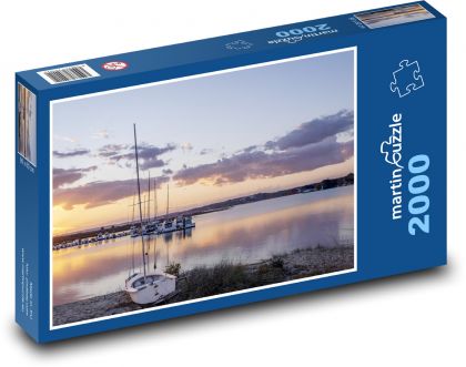 Lodě - soumrak - puzzle 2000 dílků