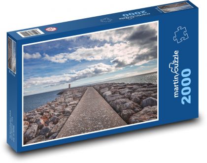 Maják - mólo - Puzzle 2000 dielikov, rozmer 90x60 cm 